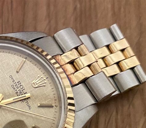 gold rolex tarnish